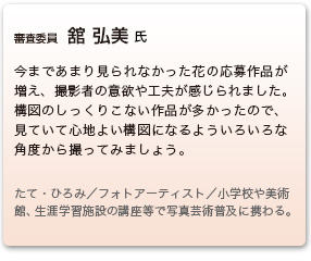 審査委員　舘 弘美 氏