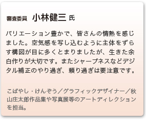 審査委員　小林健三 氏