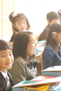 作例１笑顔の瞬間を望遠で狙う