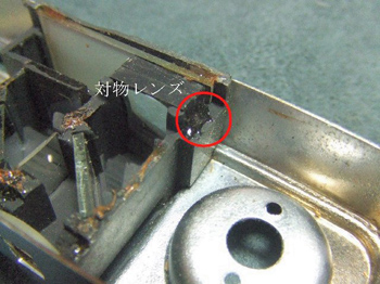 F硝子と対物レンズ