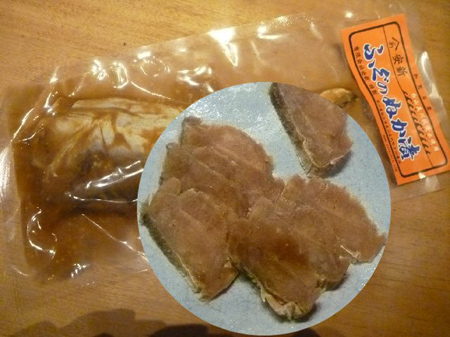 石川県美川町の名産ふぐのぬか漬け。