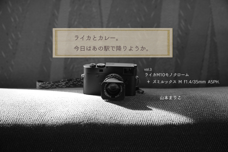 ライカとカレー。今日はあの駅で降りようか。vol.3｜ライカM10モノクローム＋ズミルックスM f1.4/35mm ASPH.