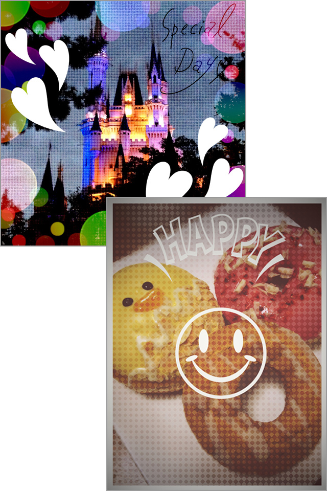おしゃれでかわいい写真の出来上がり!