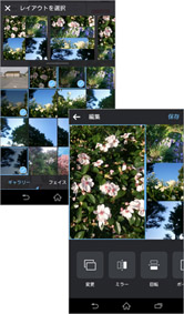 写真を選ぶとレイアウトを提案してくれます!