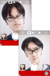 各種フィルターでバリエーション豊富な変顔が！
