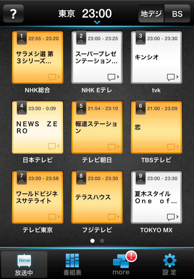 ボタンの色の濃さで盛り上がり方がわかる!